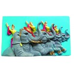 FRIDGE MAGNET ELEPHANTS